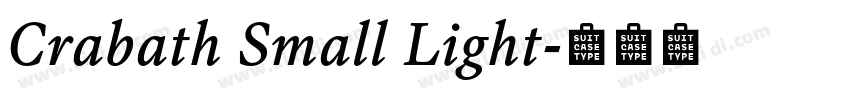 Crabath Small Light字体转换